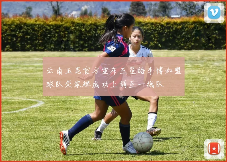 云南玉昆官方宣布王星皓李博加盟球队荣家辉成功上调至一线队